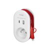 Zásuvka 230V s USB + USB-C nabíjačkou a kablom USB-C + lightning