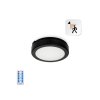LED svietidlo NAIROS G2 12W 3CCT čierne 230V detektor pohybu DO