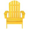 Multidom Záhradná stolička Adirondack jedľový masív žltá