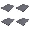 Multidom PVC Rohožky pred dvere 4 ks sivé 90x60 cm