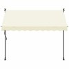 Multidom Zaťahovacia markíza krémová 300x150 cm látka a oceľ
