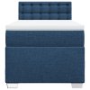 Multidom Posteľný rám boxspring s matracom modrý 90x190 cm látka