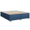 Multidom Posteľný rám boxspring s matracom modrý 180x200 cm látka