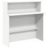 Multidom Recepčný pult biely 100x50x103,5 cm, umelé drevo