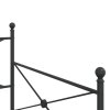 Multidom Denná posteľ bez matraca Čierna 100x200 cm Oceľ