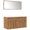 Multidom 3-dielna sada kúpeľňového nábytku dub artisan kompozitné drevo