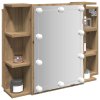 Multidom zrkadlová skrinka s LED Artisan Dub 70x16,5x60 cm