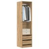 Multidom Šatníková skriňa Dub Artisan 50x50x200 cm Technické drevo