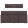 Multidom Boxspring posteľ s matracom tmavohnedá 160x200 cm látka