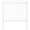 Multidom Záhradný plot 2 pcs Sivá 3,4 x 1 m Práškovaná oceľ