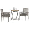 Multidom Záhradný bistro set 3 pcs Sivá polyratan