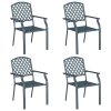 Multidom Záhradná stolička 4 pcs Antracit 56 x 65 x 89 cm Oceľ