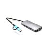 i-tec USB 3.0/USB-C/TB3 3x Display Metal Nano Dock with LAN, PD 100W