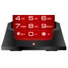 EVOLVEO EasyPhone XO, mobilný telefón pre seniorov s nabíjacím stojanom (červená farba)