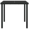 Multidom Záhradný stôl Čierna 80 x 80 x 73 cm Kov