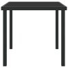 Multidom Záhradný stôl Čierna 80 x 80 x 73 cm Kov