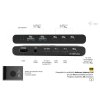 i-tec KVM Docking Station HDMI pre 2 hosty, Power Delivery 2x 100W