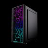 Gembird Computer Fornax 2500 ARGB/Midi Tower/Transpar./Čierna