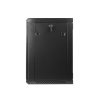 Nástenný rack 19'' 12U 600X450mm čierny flat pack
