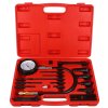 Sada pro testování komprese naftových motorů MECHANIC ENGINE TESTER 19, 0-70bar, 19ks SIXTOL