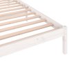 Multidom Posteľný rám borovicový masív 100x200 cm biely