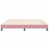 Multidom Rám postele bez matraca Ružová 200x220 cm Zamat