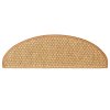 Multidom Samolepiace nášľapy na schody sisal 30 ks 65x21x4 cm sisal