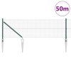 Multidom Stĺp na plot. Zelená 50 x 0,6 m (19 x 19 mm mriežka) Ocel a PVC