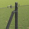 Multidom Stĺp na plot. Sivá 50 x 1,2 m (12 x 12 mm pletivo) Ocel a PVC