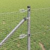 Multidom Stĺp na plot. Strieborná 10 x 0,6 m (19 x 19 mm pletivo) Oceľ