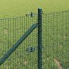 Multidom Stĺp na plot. Zelená 25 x 0,6 m (16 x 16 mm mriežka) Ocel a PVC