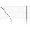 Multidom Stĺp na plot. Zelená 25 x 1,4 m (25 x 25 mm pletivo) Ocel a PVC