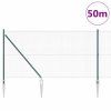 Multidom Stĺp na plot. Zelená 50 x 1 m (25 x 25 mm pletivo) Ocel a PVC
