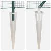 Multidom Stĺp na plot. Zelená 50 x 1 m (25 x 25 mm pletivo) Ocel a PVC
