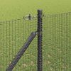 Multidom Stĺp na plot. Sivá 25 x 1,2 m (16 x 16 mm pletivo) Ocel a PVC