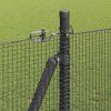 Multidom Stĺp na plot. Sivá 50 x 1,4 m (12 x 12 mm pletivo) Ocel a PVC
