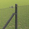 Multidom Stĺp na plot. Sivá 25 x 1,4 m (12 x 12 mm sieťka) Ocel a PVC