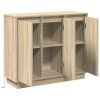 Multidom LED komoda Sonoma dub 90 x 32 x 75 cm Kompozitné drevo