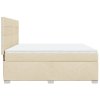 Multidom Posteľný rám boxspring s matracom krémový 180x200 cm látka