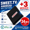 Sweet TV Android Set-Top Box +3 mesiace predplatného – 4K, Wi-Fi, Android 10, HDMI