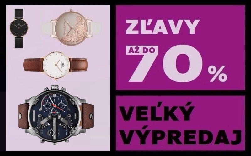 Výpredaj hodiniek