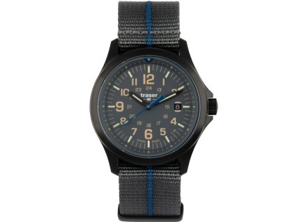 111071 p67 officer pro quarz frontal textile strap grey 3