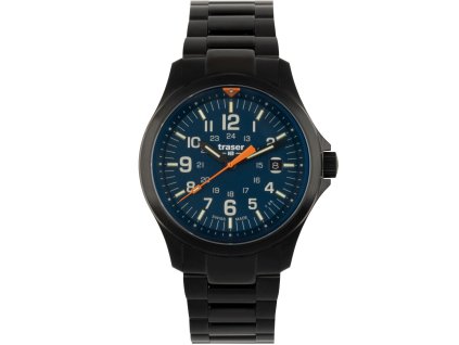 111070 p67 officer pro quarz frontal steel strap blue