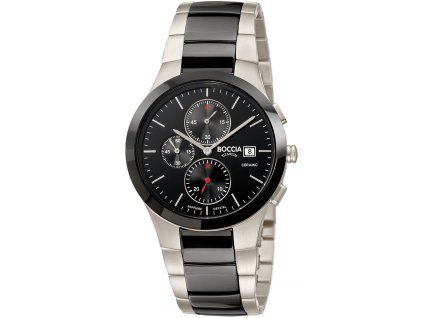 Boccia 3748-01  chronograph ceramic titanium 39mm