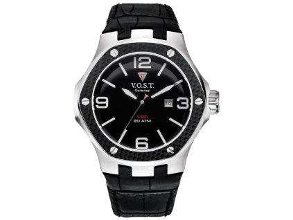 V.O.S.T. Germany V100.010.3S.SC.L.B Steel-Date 44mm 20ATM