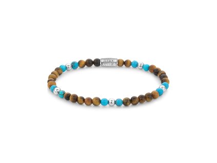 Rebel & Rose Bracelet Mix Tiger Turquoise RR-40109-S-M