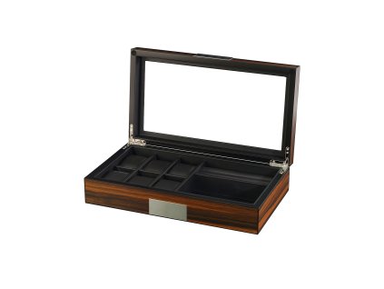 Rothenschild es & jewelry box RS-2378-EB for 6 es + 2 compartments