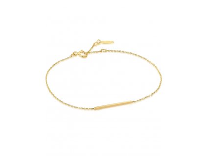 ANIA HAIE BAU001-06YG Gold Solid Bar Bracelet  Gold 14K