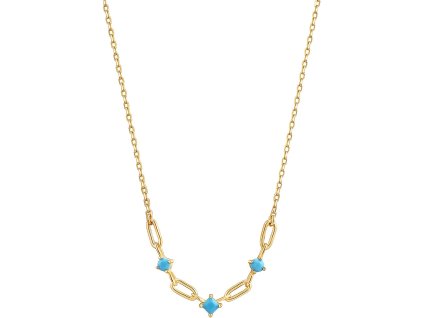 ANIA HAIE N033-03G Into the Blue  Necklace, adjustable
