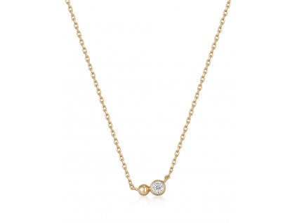 ANIA HAIE N045-02G-CZ Spaced Out  Necklace, adjustable
